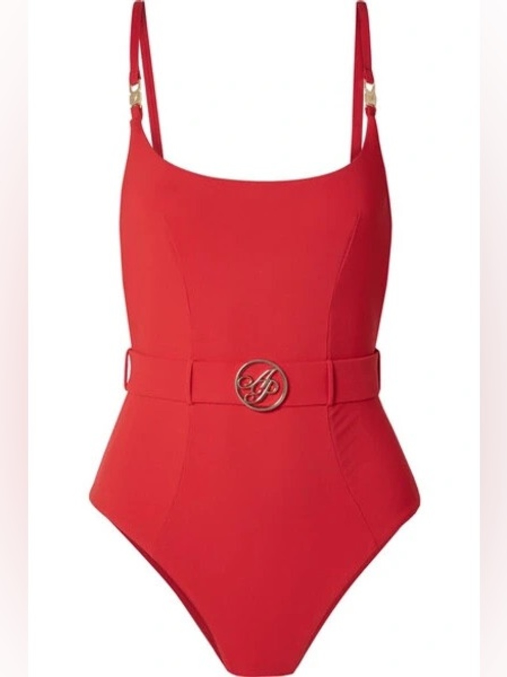 Archival Agent Provocateur Laurella Belted One Piece - Red - Size 4